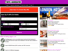 Tablet Screenshot of hotelaggregator.com